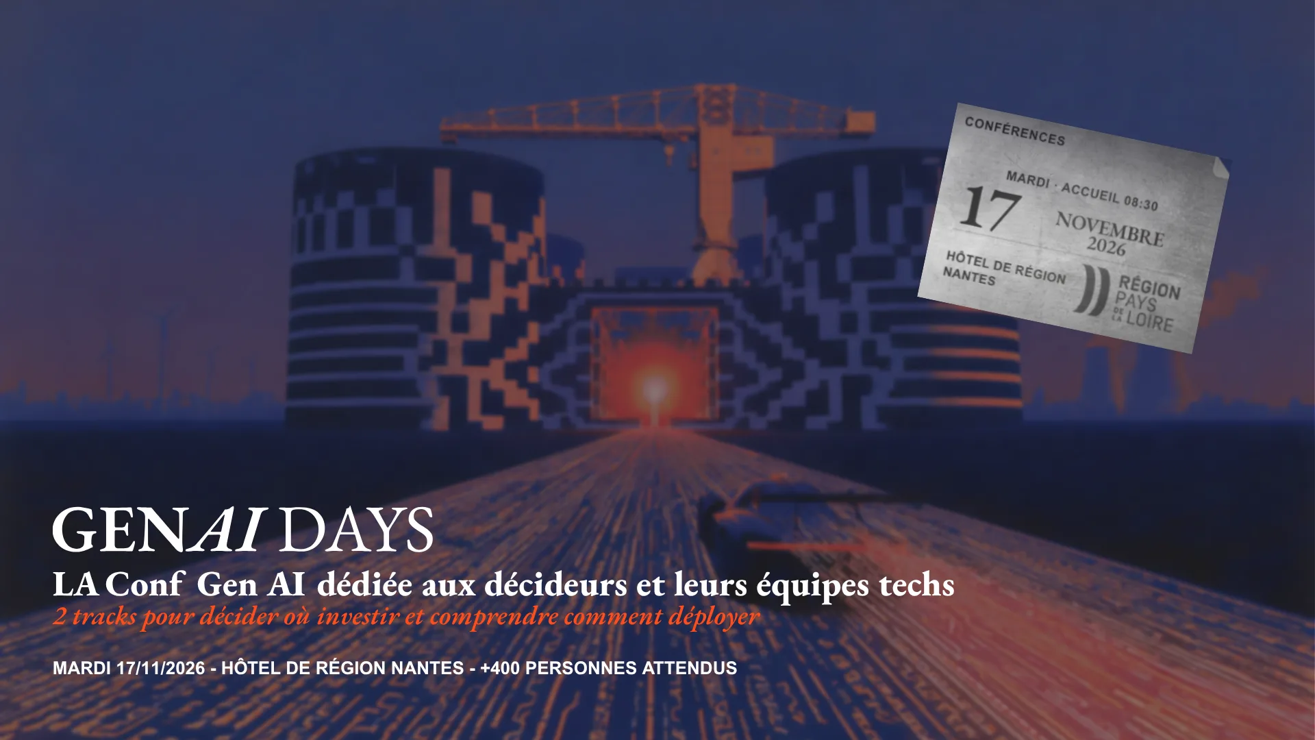 Affiche officielle 2026 avec titre, date et lieu